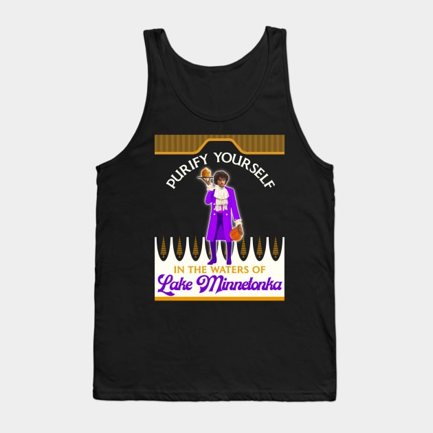 Purify Yourself In The Waters Of Lake Minnetonka (Dark) Tank Top by darklordpug